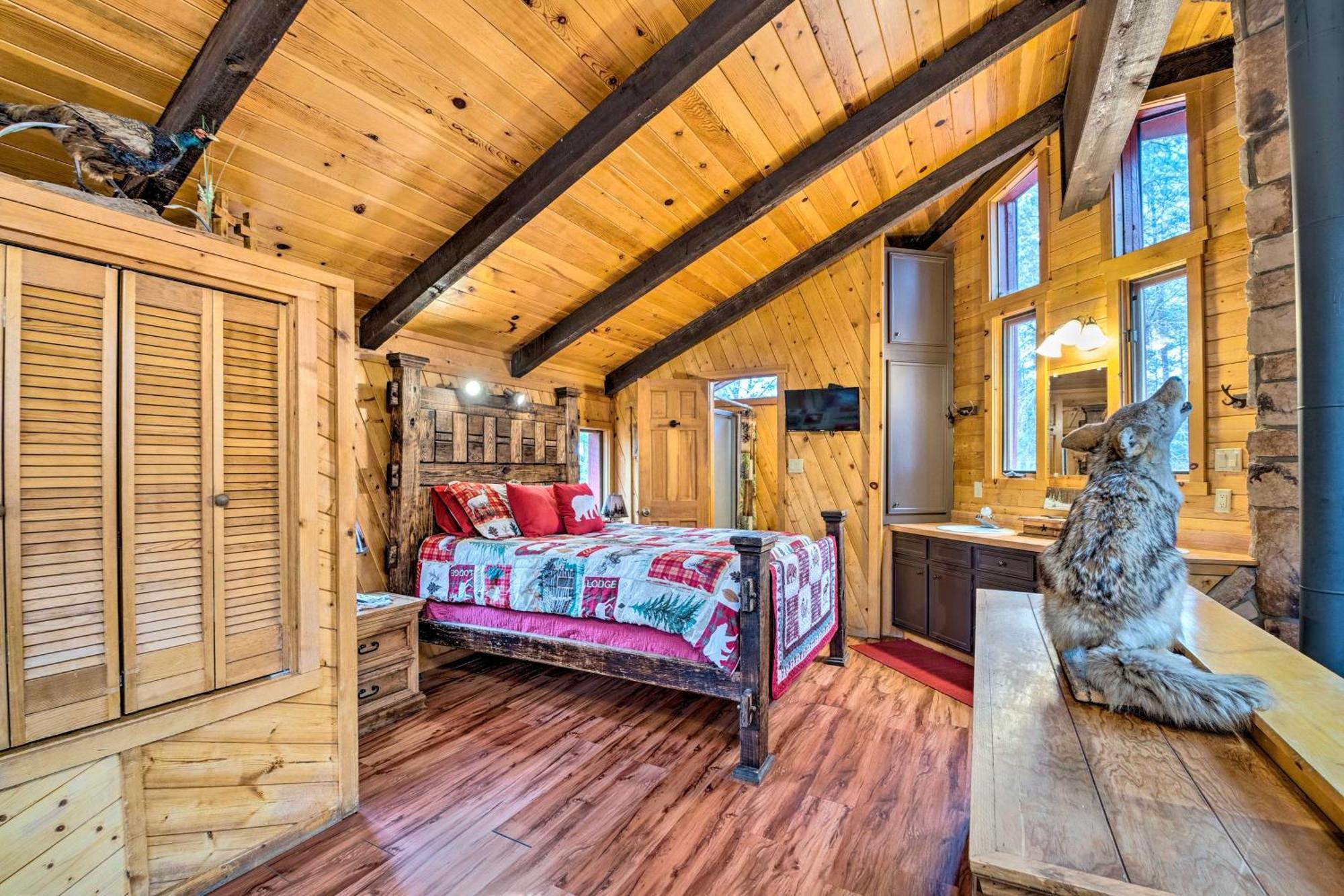 Unique Bear Country Cabin In Ruidoso With Hot Tub! Exterior foto